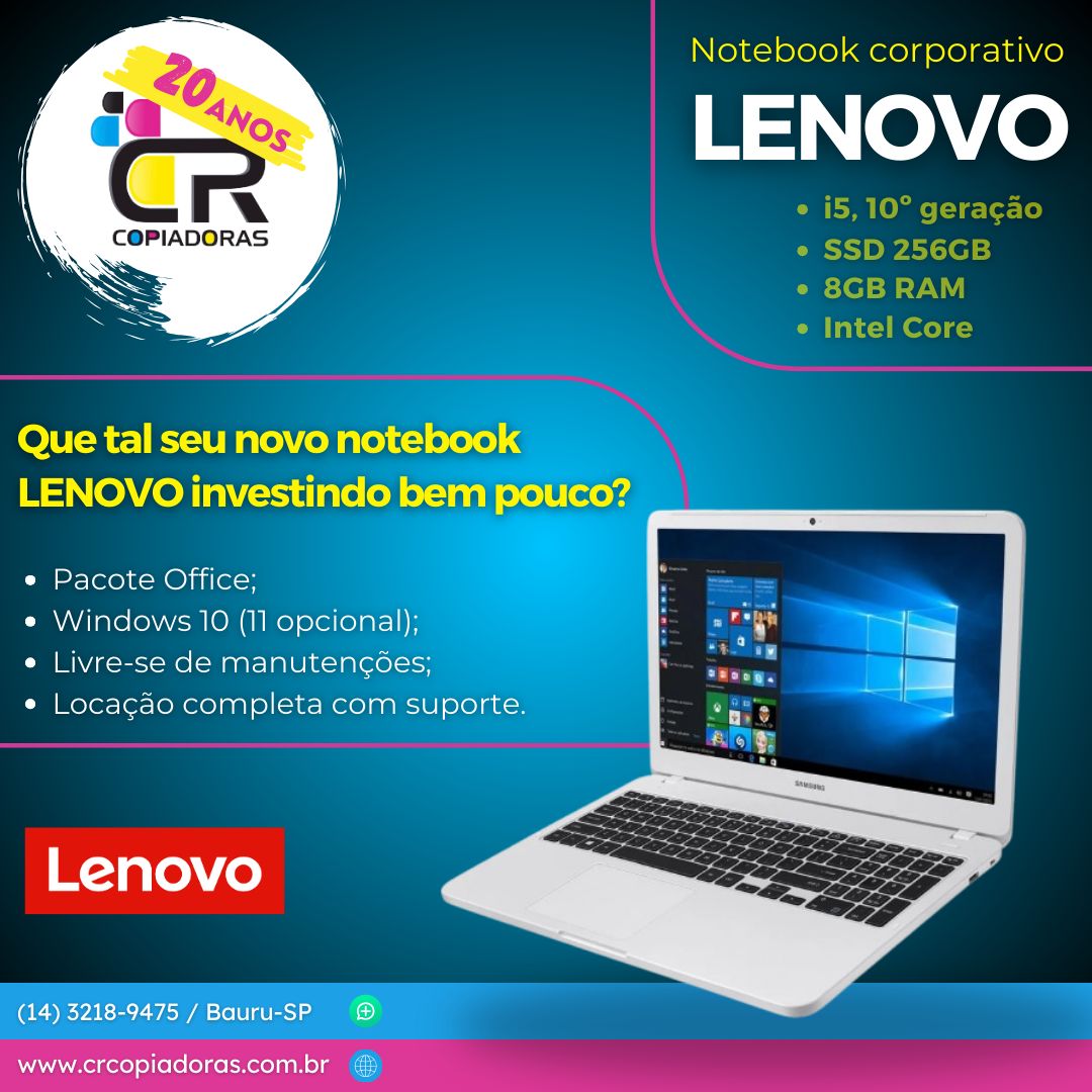 Notebook corporativo Lenovo